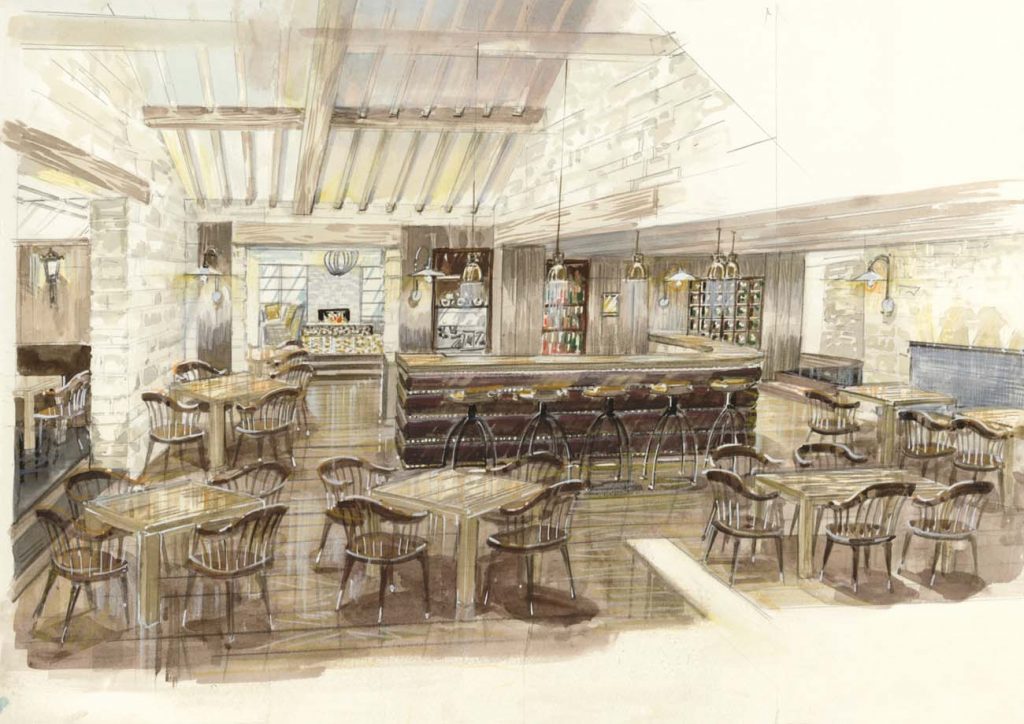 Dormy House Hotel bar