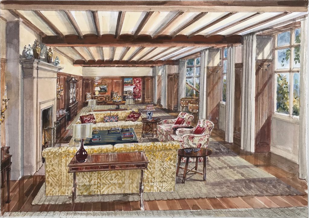 Rodmarton House library