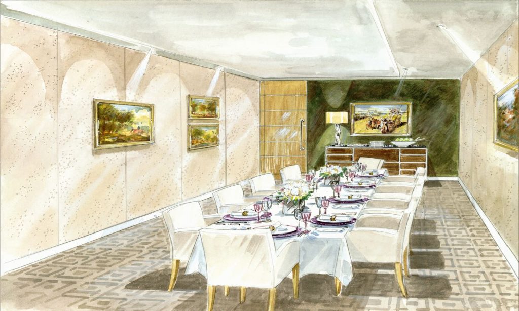 Barclays bank London private dining room
