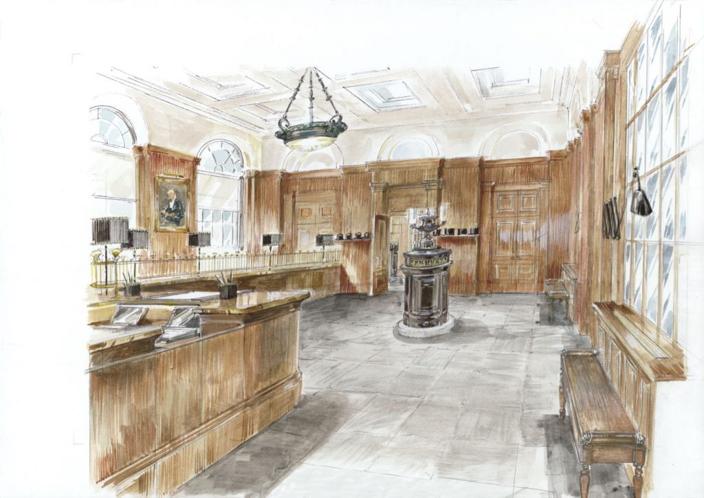 C. Hoare & Co London banking hall