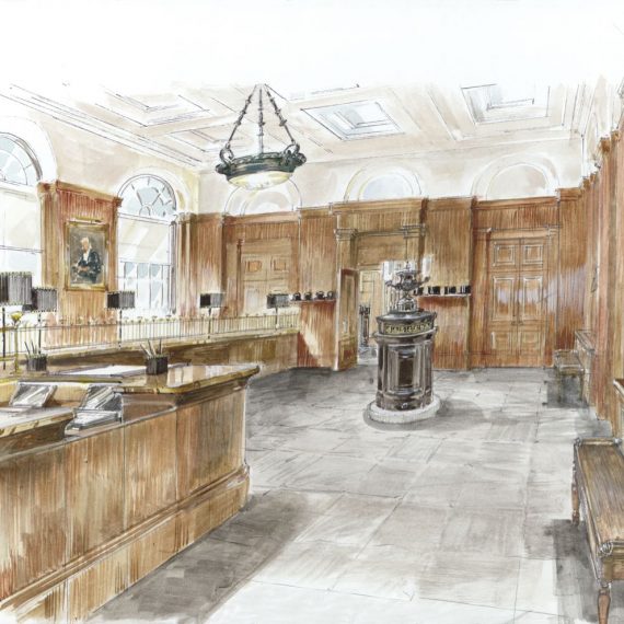 C. Hoare & Co London banking hall